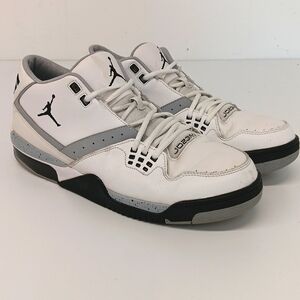 Jordan Men's Flight 23 Cement 'White Black' Sneakers- US13